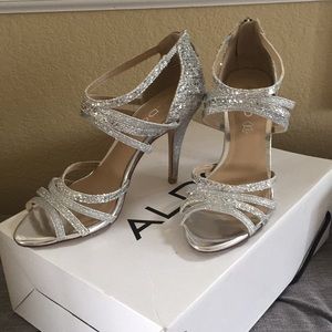 Sexy Sparkly Strappy Aldo Heels